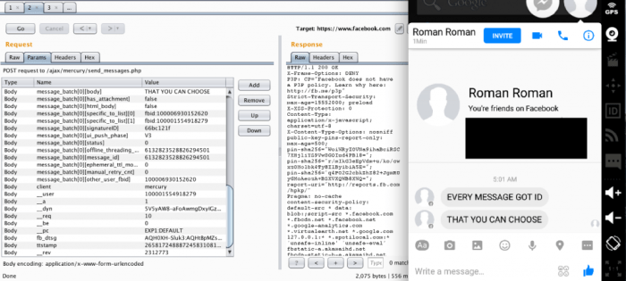 Facebook messages foggy functionality