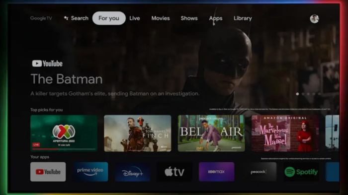 Google tv sweetens its fall lineup