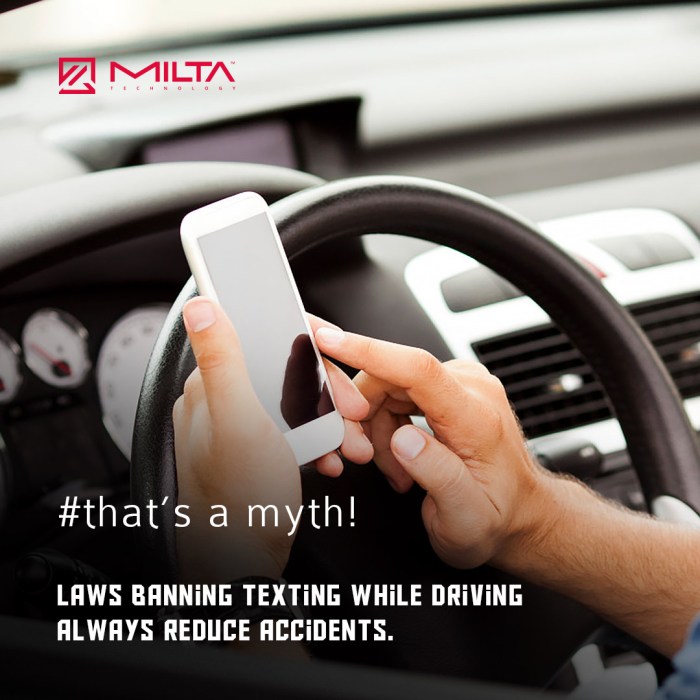 The laws losing the texting while driving fight