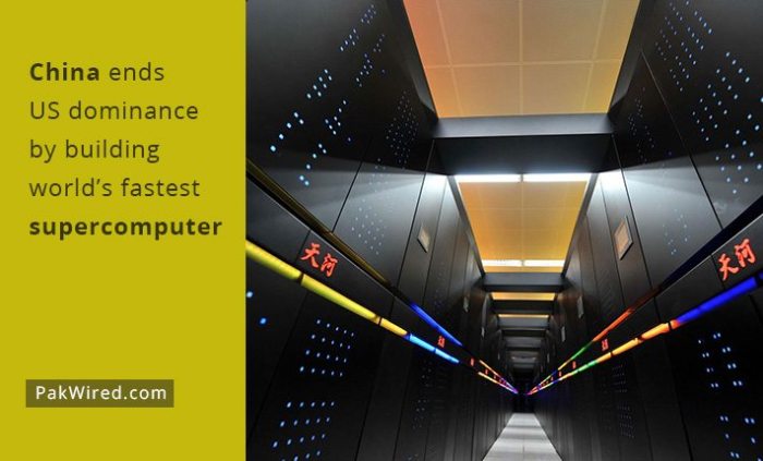 Chinese supercomputer blazes path to glory