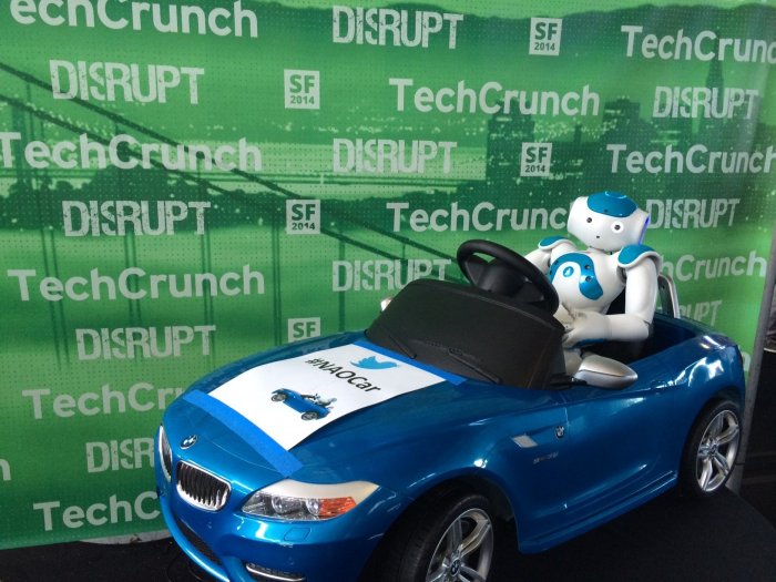Arrived robot chauffeur has