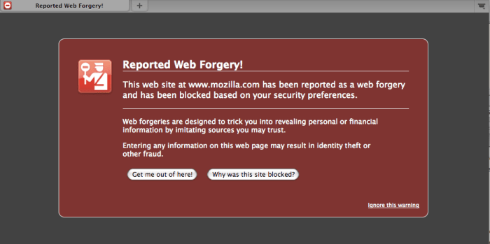 Browser phishing anti feature firefox implement plans gif successfully attack preventing anything window does do not Report firefox security superiority a myth