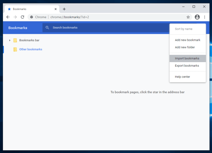 Google gives chrome users bookmarks to go