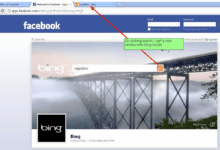 Facebook and bing do the search two step