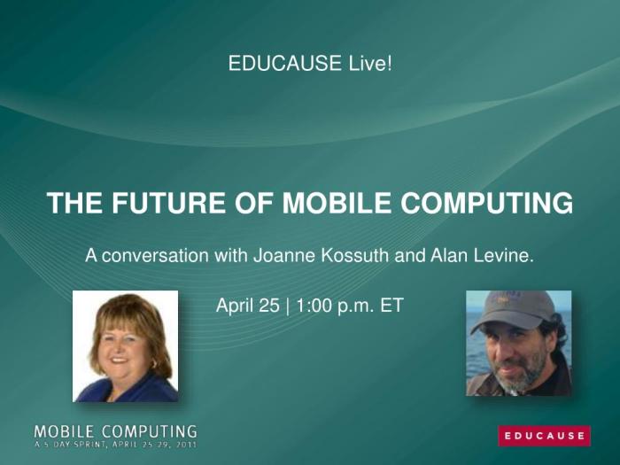 Mobile computings cloudy forecast